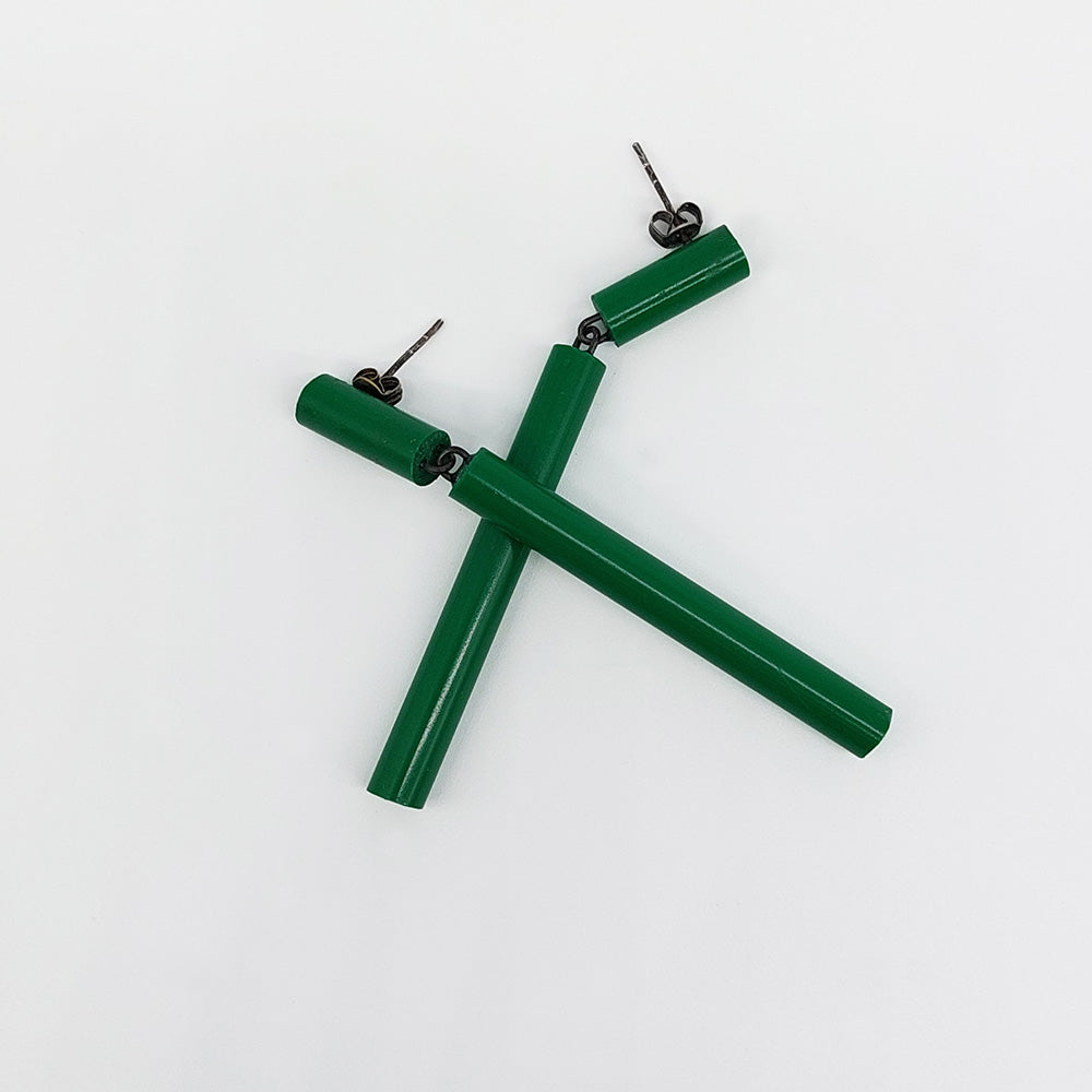 Earrings - Green - Stud