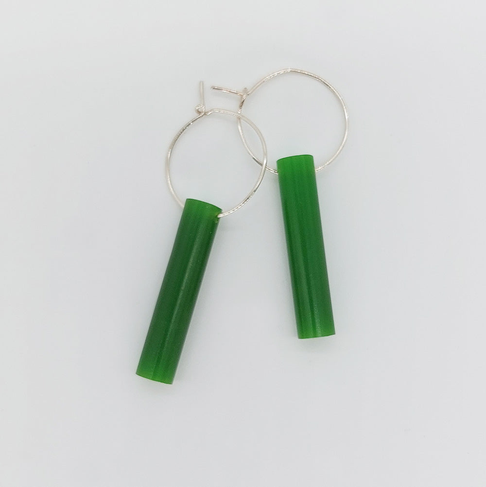 Jen Laracy - Earrings - Green - Hoop