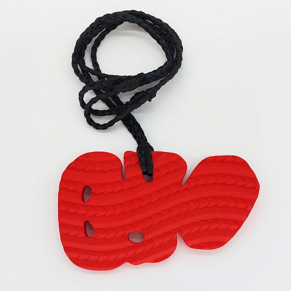 Kereama Taepa: Heitiki - Niho - Curved - Red