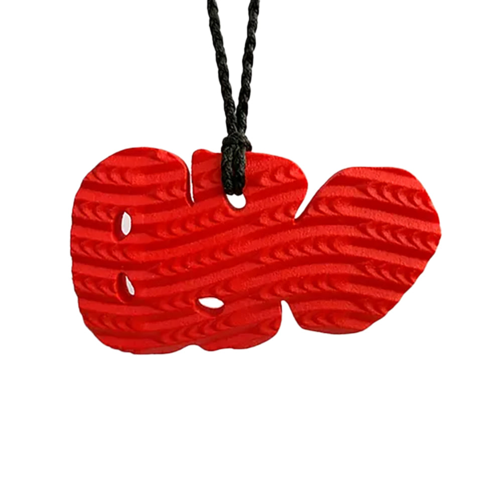 Kereama Taepa: Heitiki - Niho - Curved - Red