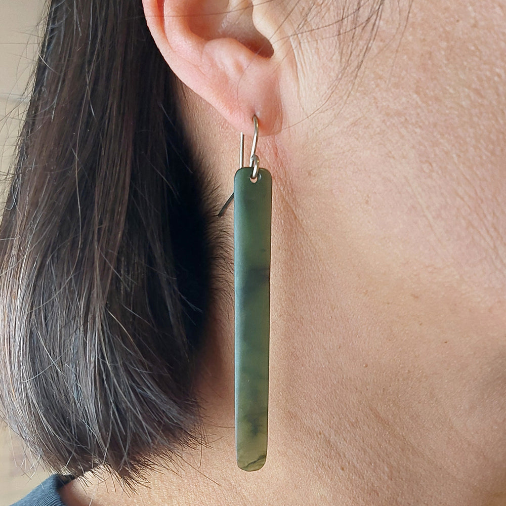 Pounamu Earrings - Long