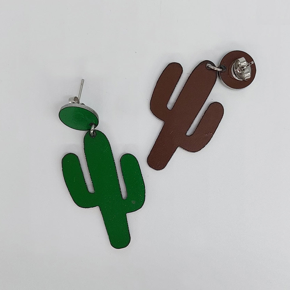 Cacti Earrings - Green