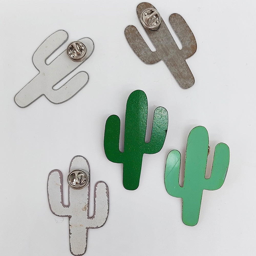 Cactus Pin - Sage