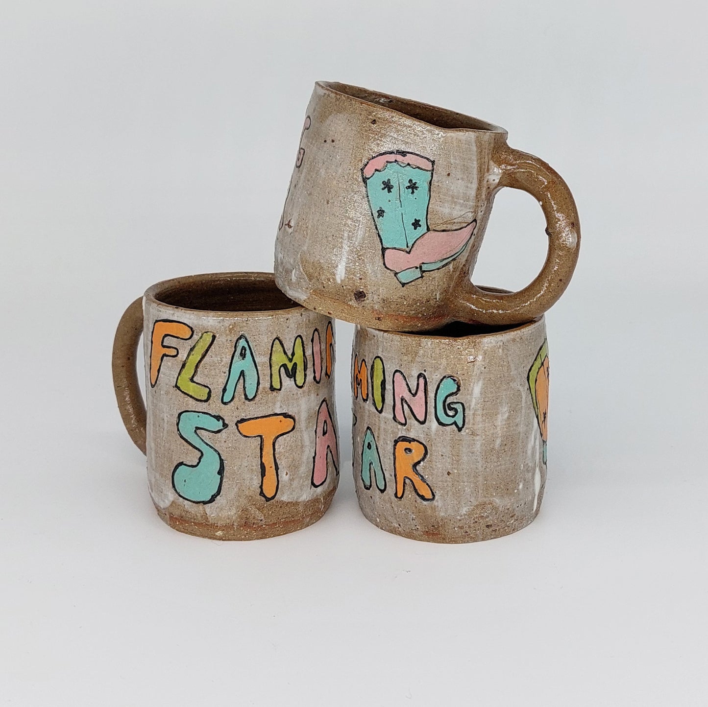 Flaming Star Mug - Boot
