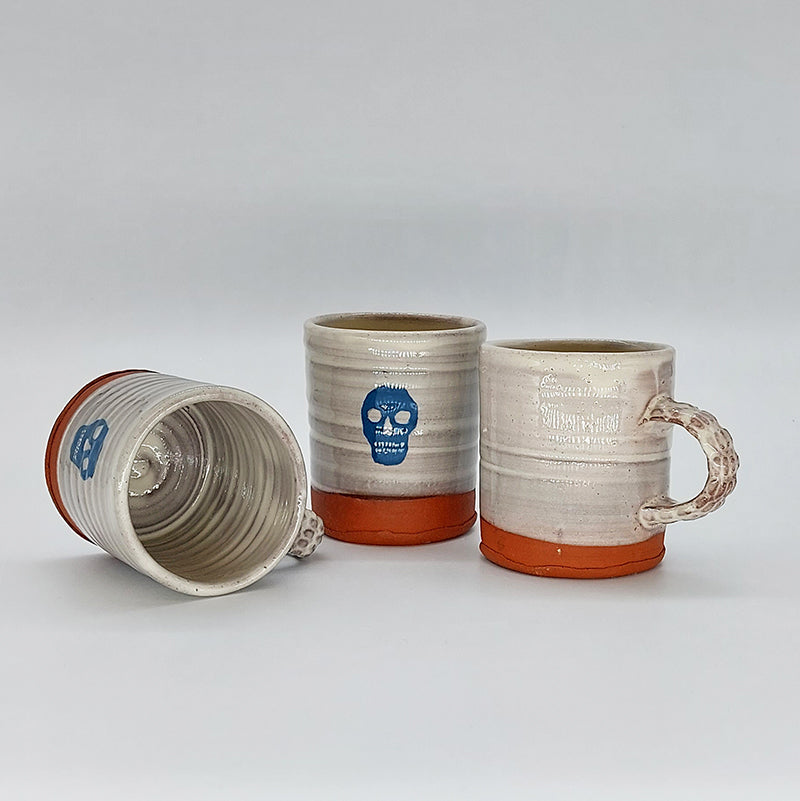 Paul Maseyk: Skull Mug - Blue