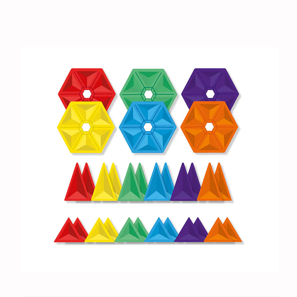 Connetix Tiles - Rainbow Geometry - 30 Pack