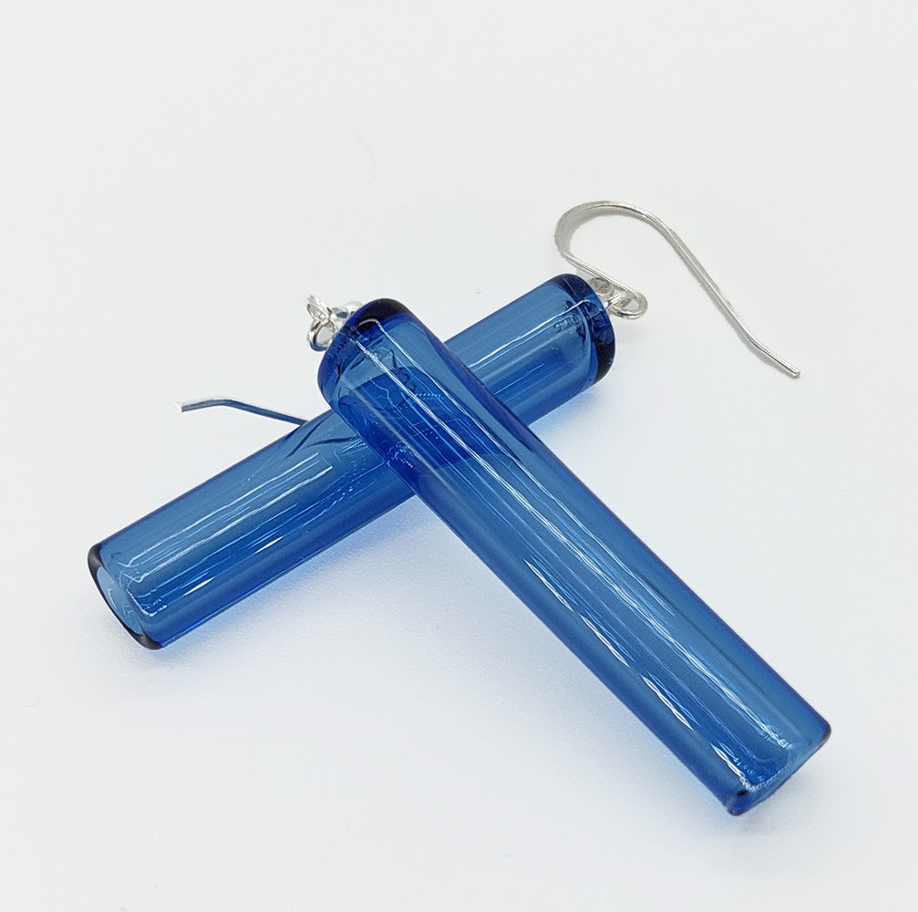 Wearing Glass - Tube Earrings