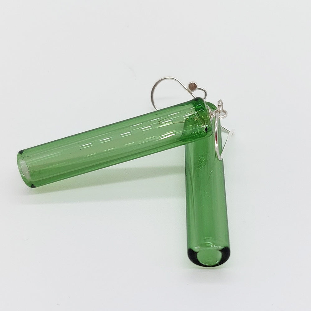 Wearing Glass - Tube Earrings