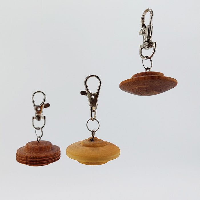 Tony Pemberton: Wood UFO Keyrings