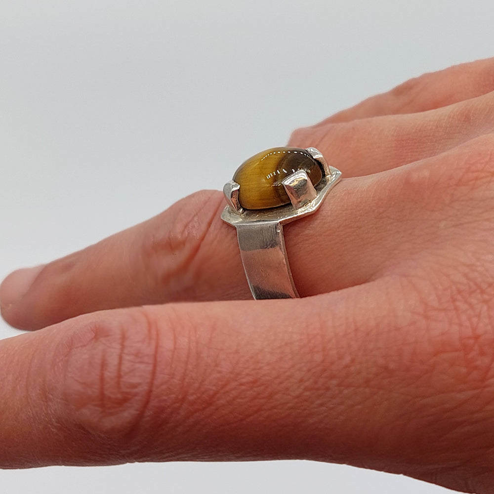 Claw Set Ring - Tiger's Eye