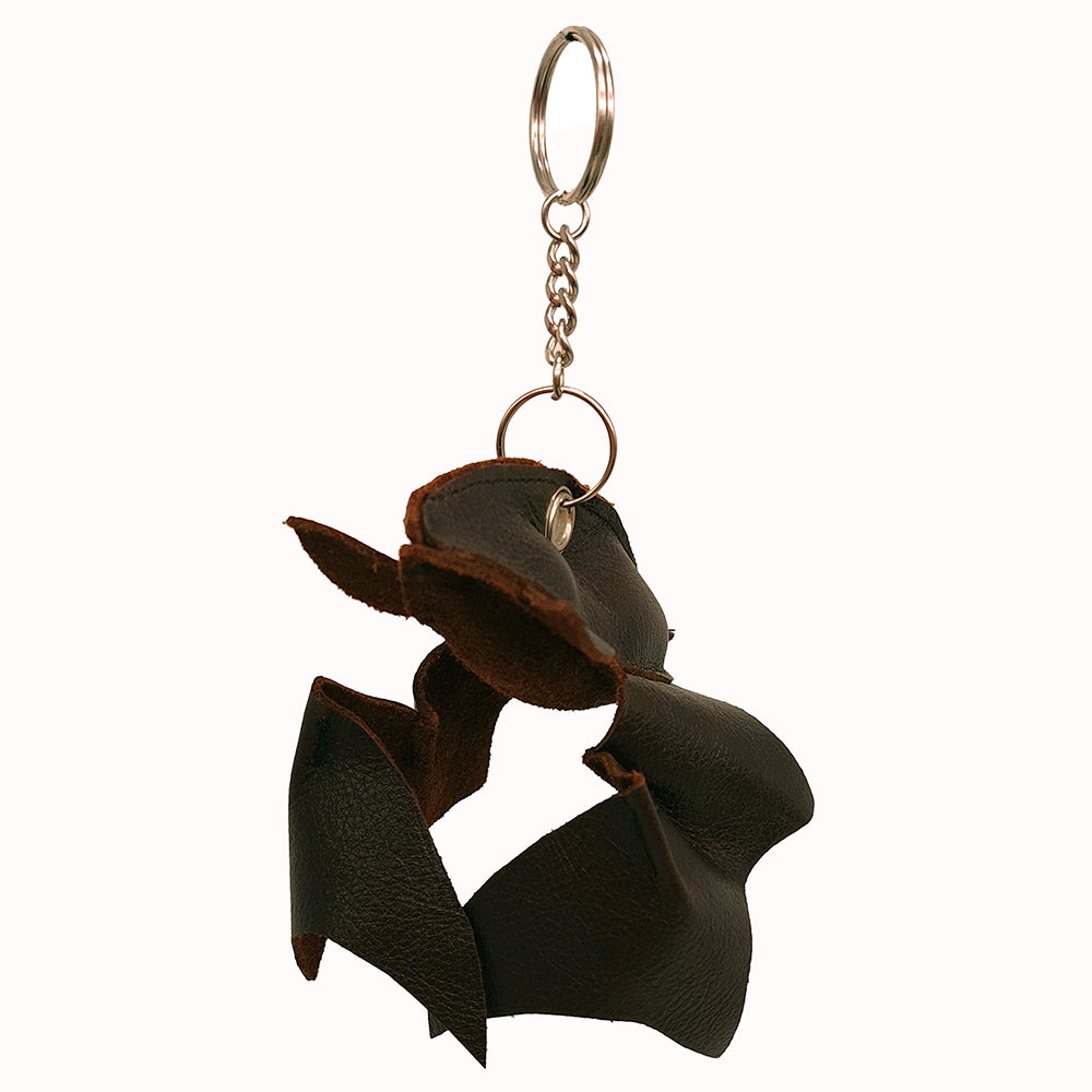 Leather Bat Keyring