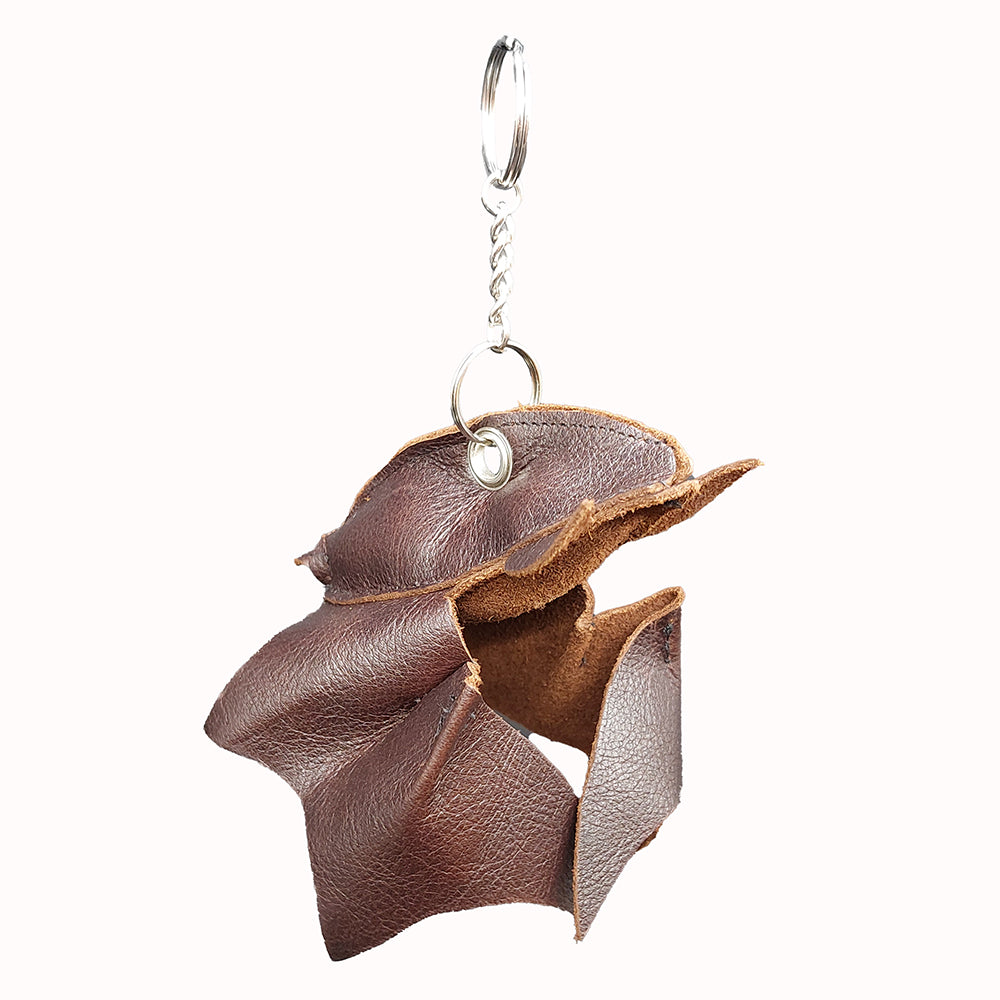 Leather Bat Keyring