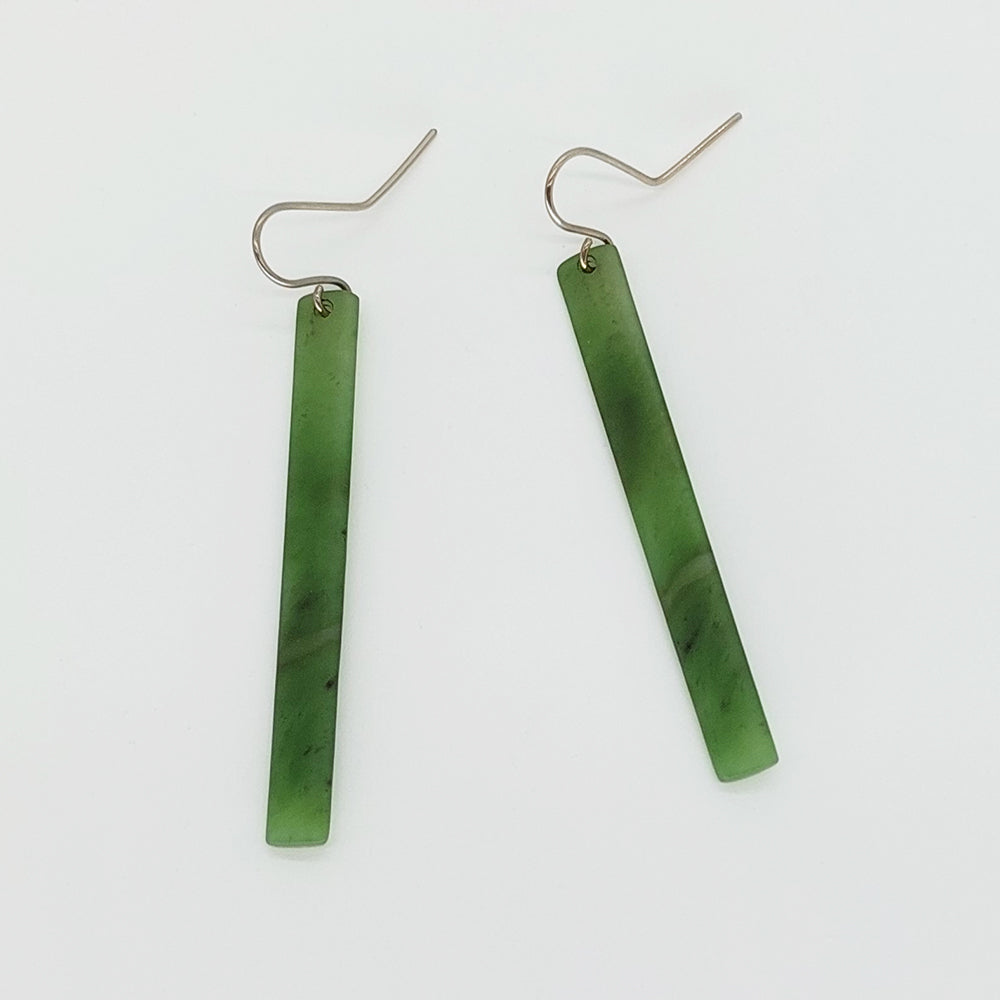 Pounamu Earrings - Long
