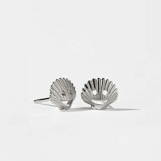 Nell x Meadowlark  - Shell Stud Earrings - Sterling Silver