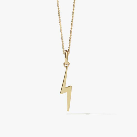 Nell x Meadowlark  - Lightning Bolt Necklace - Gold Plated