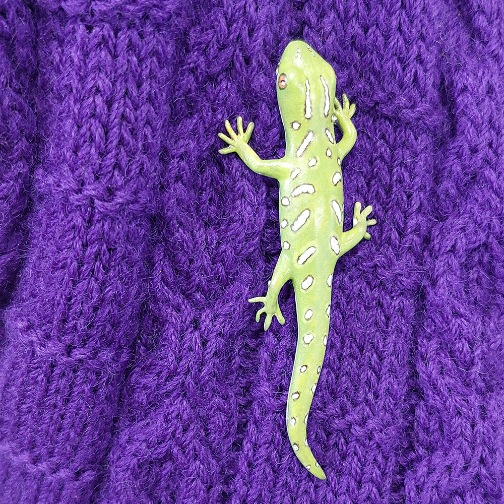 Gecko Brooch