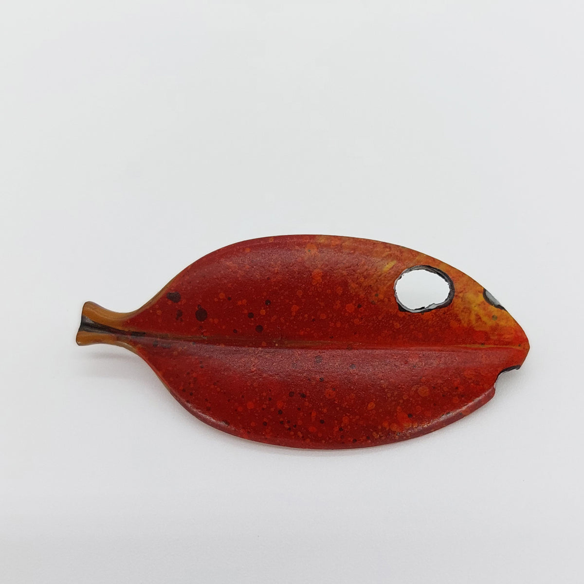 Pohutukawa Leaf Brooch