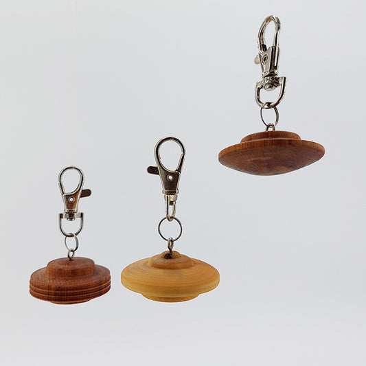 Tony Pemberton: Wood UFO Keyrings